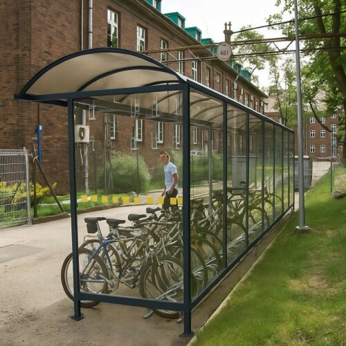 Fietsoverkapping Ticino - Open en Transparant 16 Bent u op zoek naar een open en transparante fietsoverkapping die uw fietsen niet alleen droog en veilig houdt, maar ook een elegante en moderne uitstraling toevoegt aan uw buitenruimte? Maak dan kennis met de stijlvolle Ticino overkapping